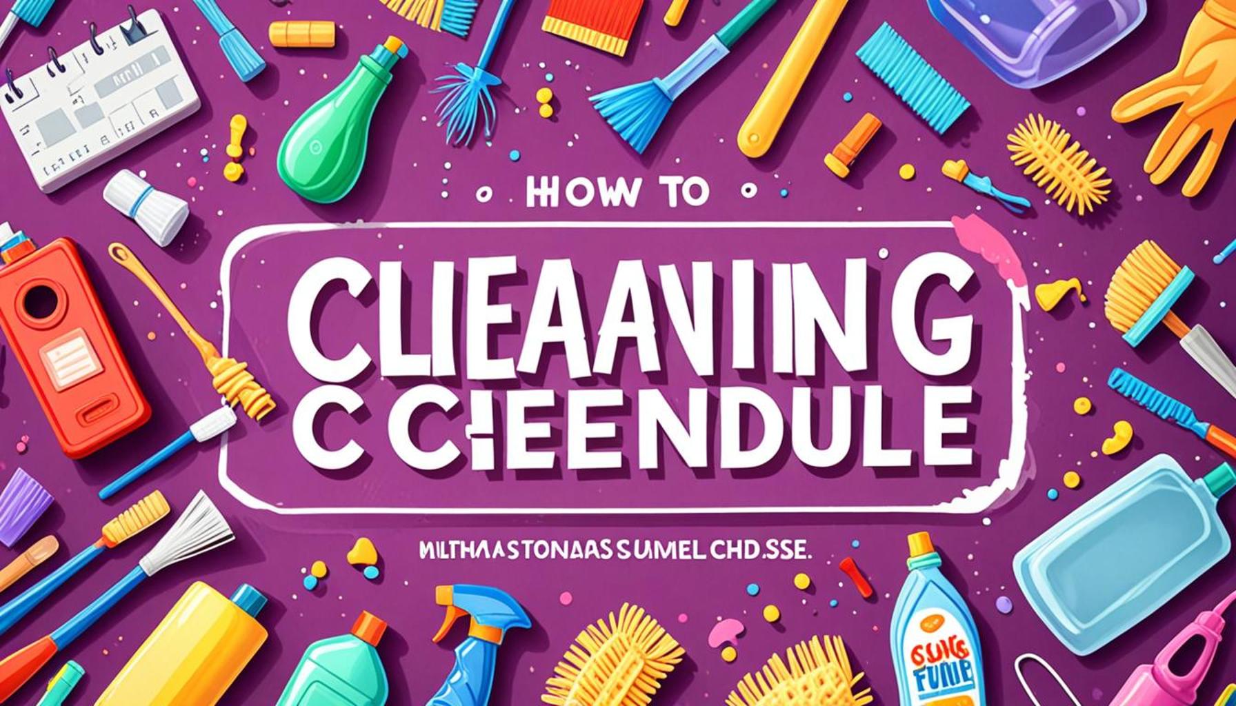 How to Create an Effective Cleaning Schedule to Optimize Time and Effort