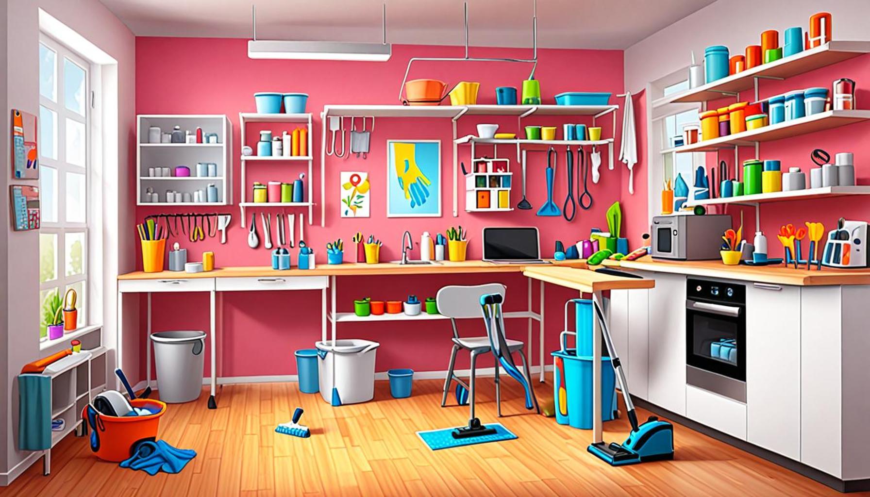 How to Create a Multifunctional Cleaning Area that Integrates Organization and Efficiency