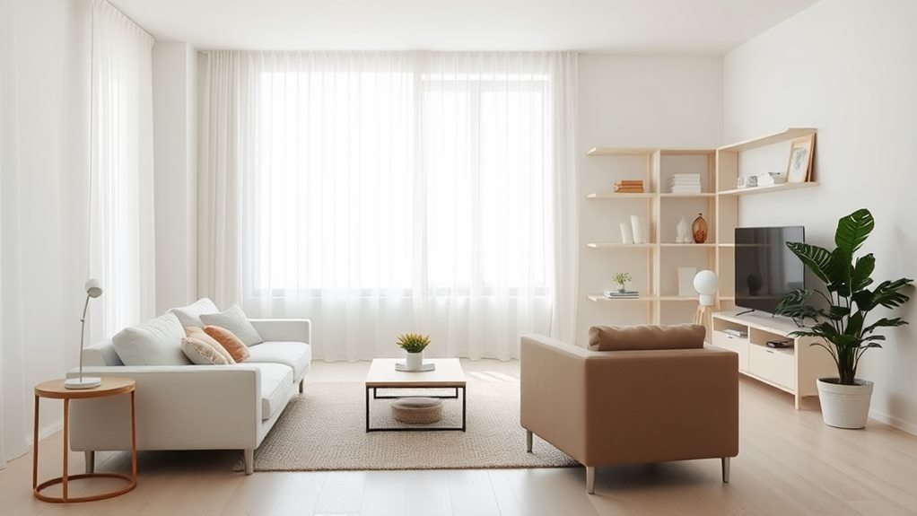 Living with less brings peace of mind?>