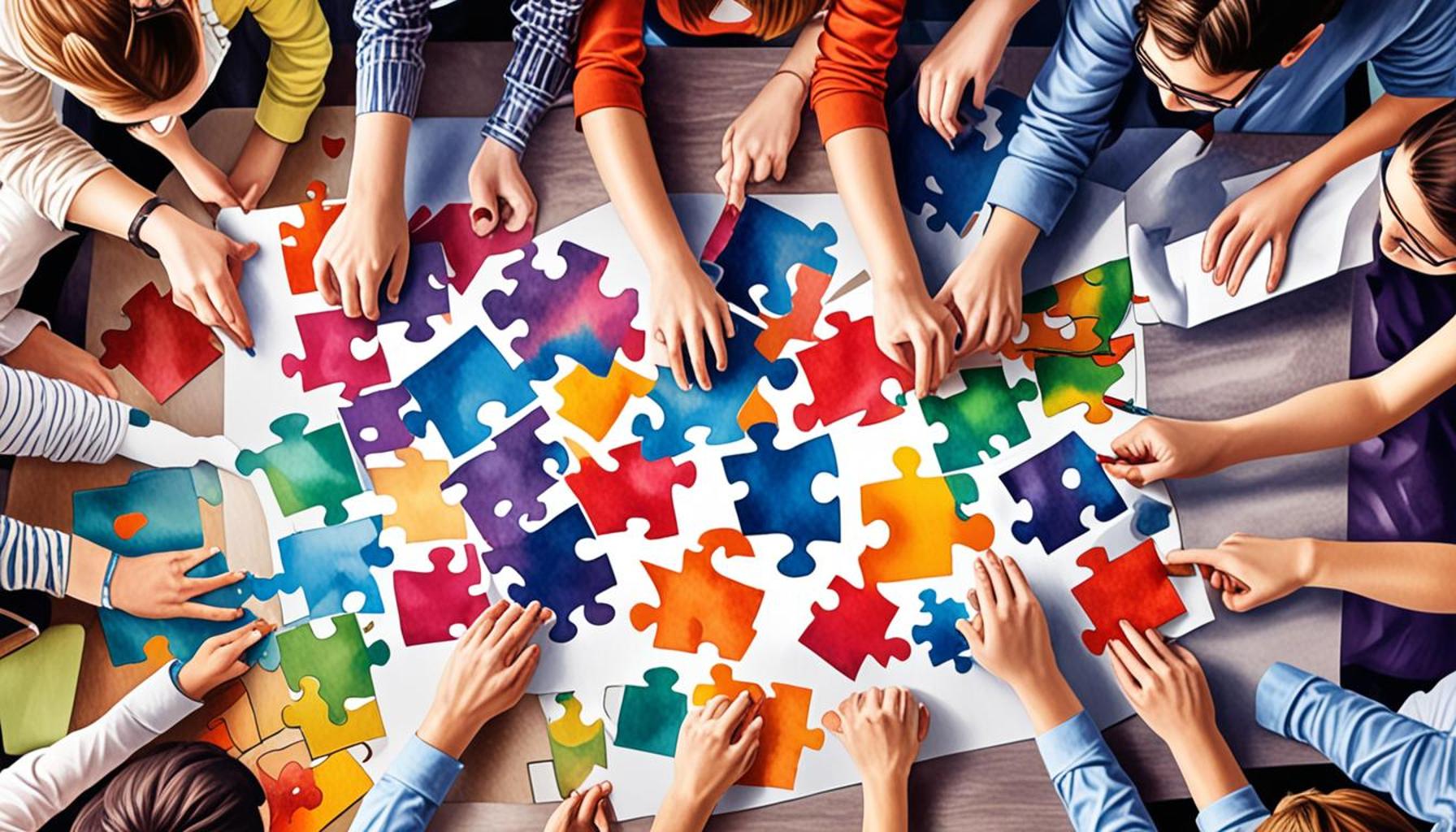 Collaboration Strategies in Group Puzzles: Enhancing Communication and Creativity